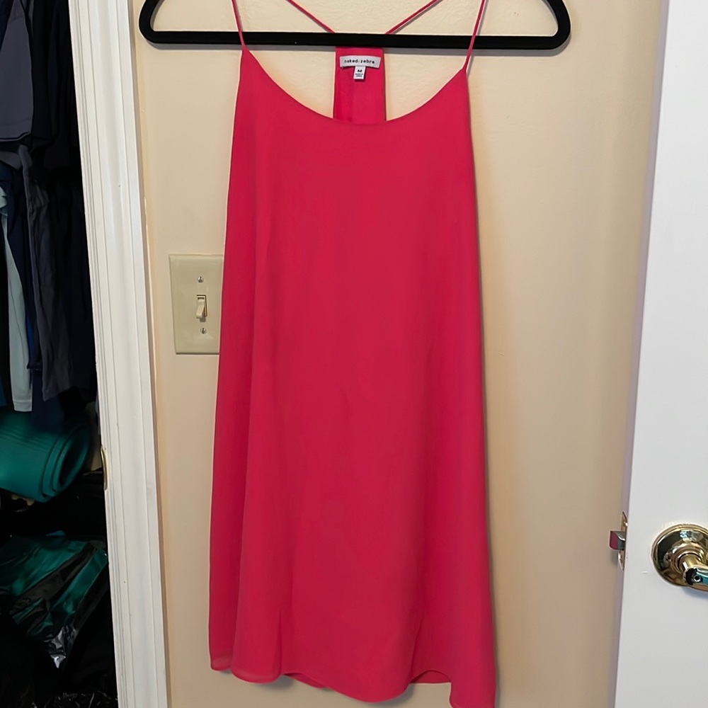 Hot pink dress
